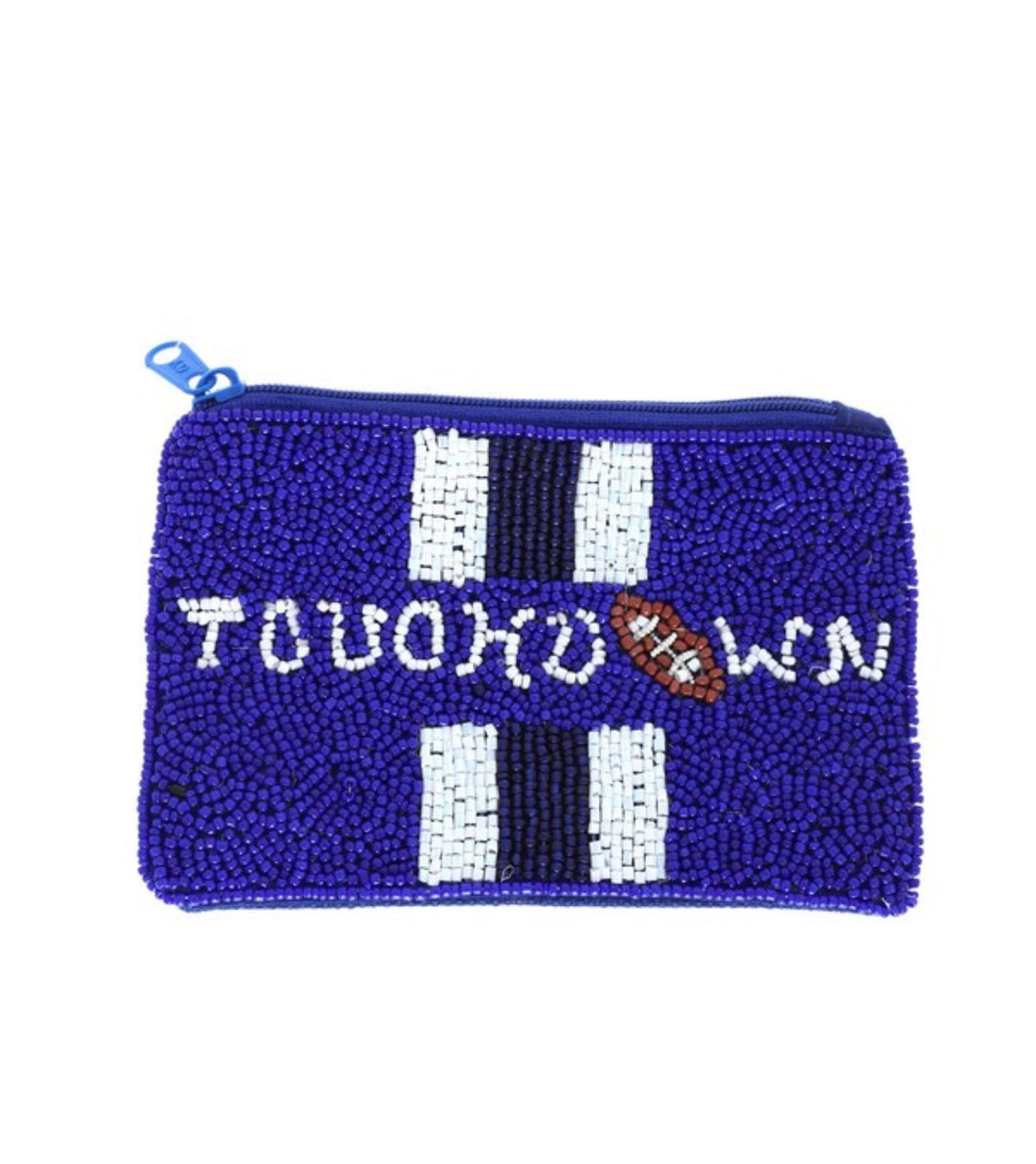 Touchdown Beaded Pouch