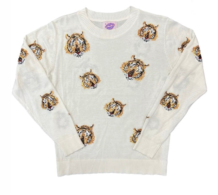 Sparkle City Tiger Takeover Lightweight Sweater