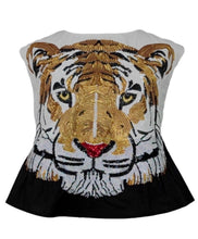 Load image into Gallery viewer, Queen of Sparkles Entire Tiger Head Tank