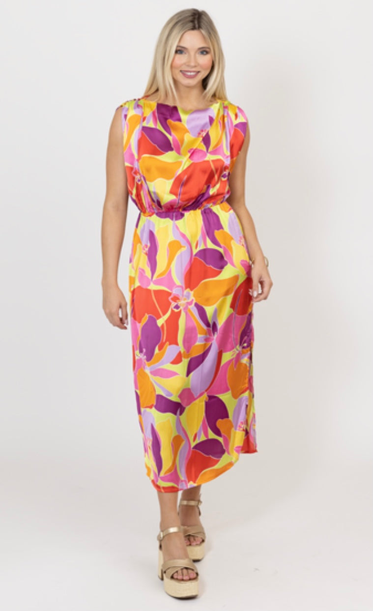 chinese dress ladies Karlie Floral Maxi Dress – Lindsay Kate Designs