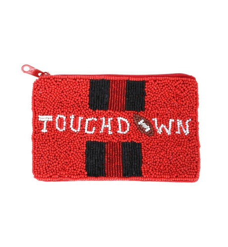 Touchdown Beaded Pouch