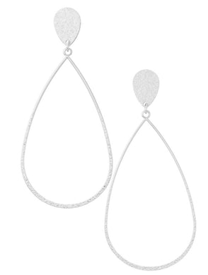 Silver Teardrop Earrings