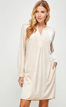 Load image into Gallery viewer, See and Be Seen Ivory Velvet Dress