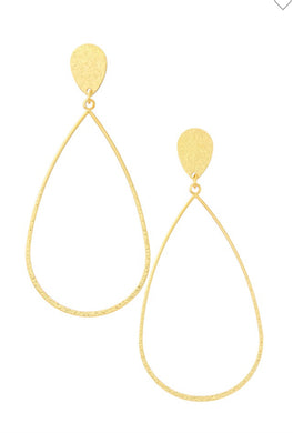 Gold Teardrop Earrings