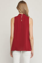 Load image into Gallery viewer, Entro Wine Drape Neck Blouse