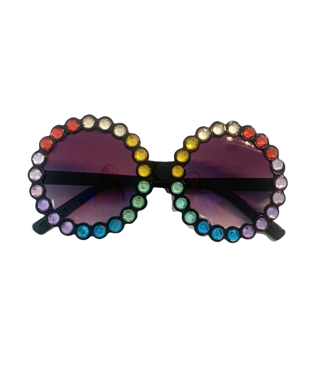 Girl's Rainbow Rhinestone Sunglasses