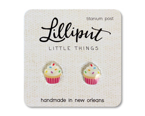 Lilliput Little Things - Birthday Cupcake Earrings