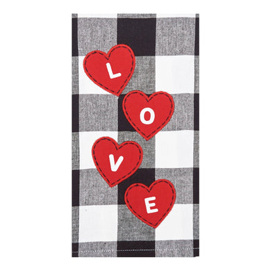 Valentine's Day Love Hearts Towel