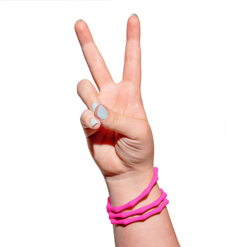 Bangle & Babe Neon Pink - Stackable Bamboo Bracelet