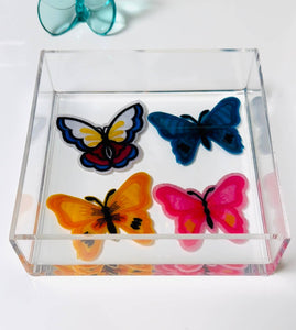 Resinate By KS - Patch Butterfly Acrylic Catchall Tray