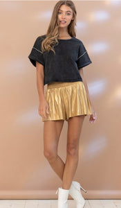 BlueB Gold Shorts