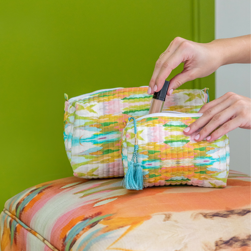 Laura Park Designs - Palm Beach Large Cosmetic Bag
