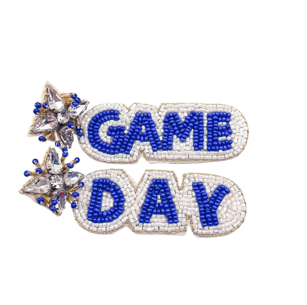 Treasure Jewels Inc. - Game Day Earring Blue/White