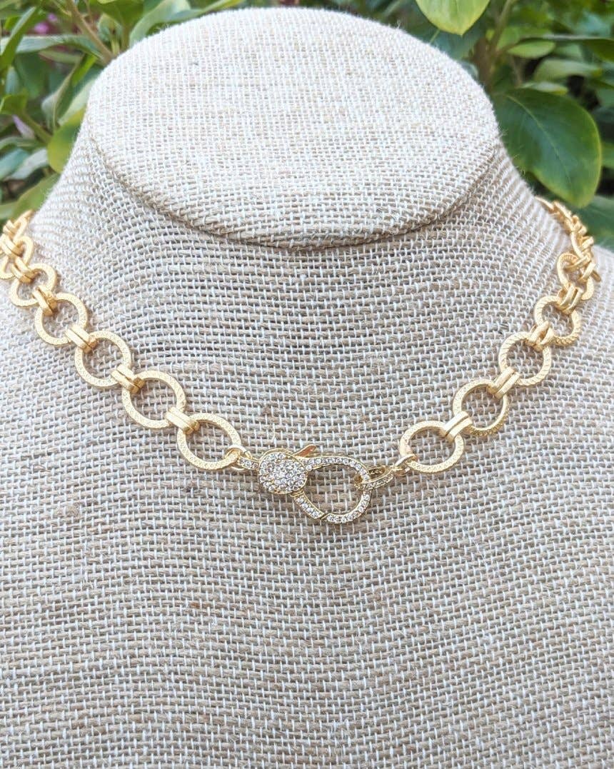 Taylor Shaye Designs - Luxe Round Chain Clasp Necklace Choker