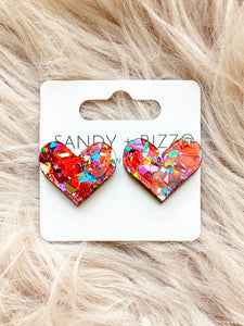 Sandy + Rizzo - Love Shack Heart Stud