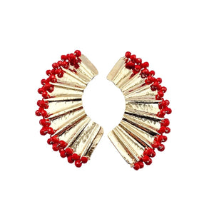 Treasure Jewels Inc. - Abanico Red Earrings