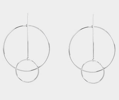 Silver Geometric Earrings