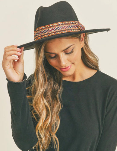 Aztec Band Panama Hat