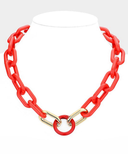 Red Chain Necklace