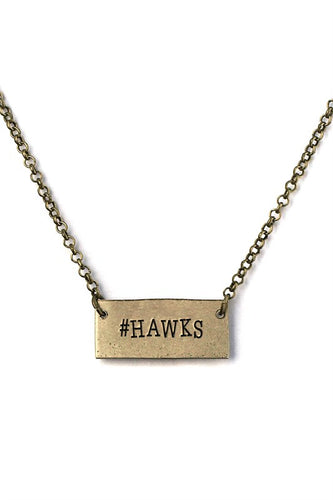 #Hawks Gold Necklace