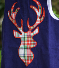 Load image into Gallery viewer, Millie Jay Boys Navy Cord Christmas Deer Longall
