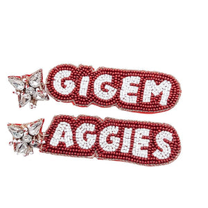 Treasure Jewels Inc. - Gig Em Aggies Earrings