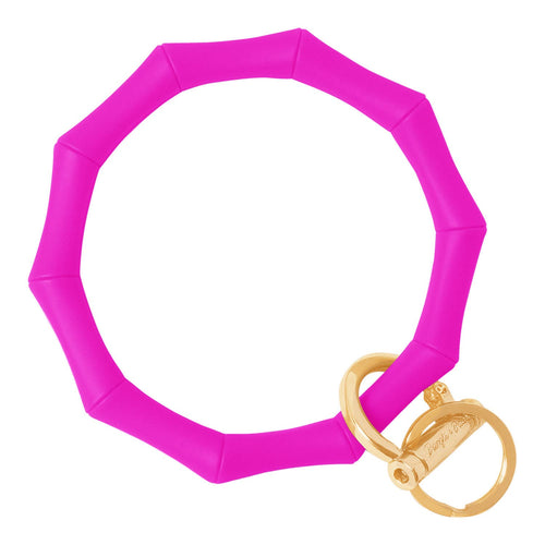 Bangle & Babe Hot Pink - Bamboo Collection Bangle and Babe Bracelet Key Ring