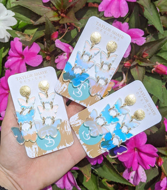 Taylor Shaye Designs - Triple Butterfly Drops
