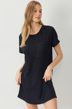 Load image into Gallery viewer, Entro Black Round Neck Dress