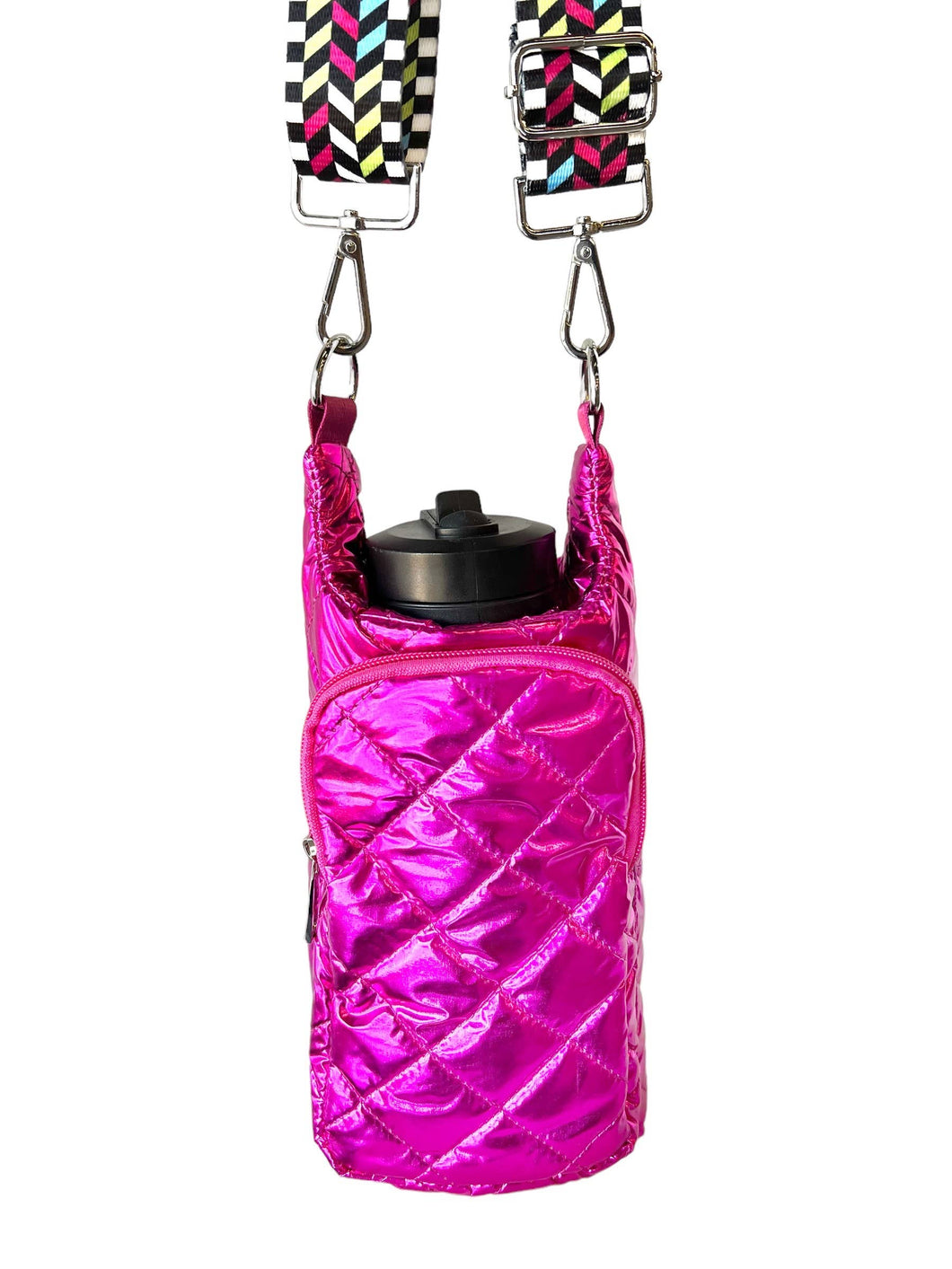 Mavi Bandz - Magenta Pink Water Bottle Bag Crossbody Hydro Puffer Tote