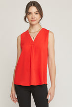 Load image into Gallery viewer, Entro Red Sleeveless