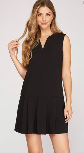 She + Sky Black Sleeveless Dress