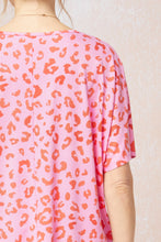 Load image into Gallery viewer, Red and Pink Leopard Top