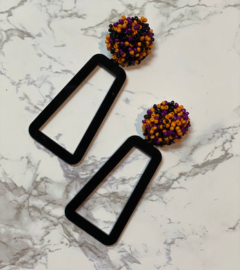 Halloween Triangle Earrings