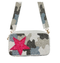 Load image into Gallery viewer, Camo Beaded Purse