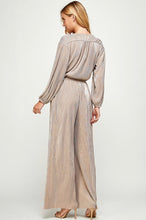 Load image into Gallery viewer, Metallic Jumpsuit: Available in Champagne or Gold