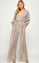 Load image into Gallery viewer, Metallic Jumpsuit: Available in Champagne or Gold