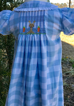 Load image into Gallery viewer, Banana Split Gingham Smocked Bunny Dress