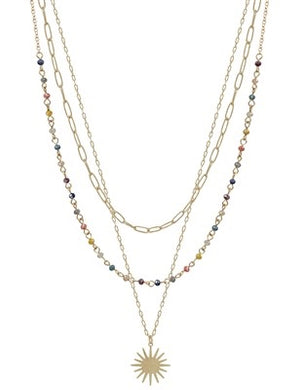 Multi Crystal Necklace