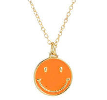 Load image into Gallery viewer, Smiley Face Enamel Necklaces in Bright Colors
