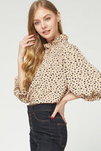Load image into Gallery viewer, Leopard Ruffle Top