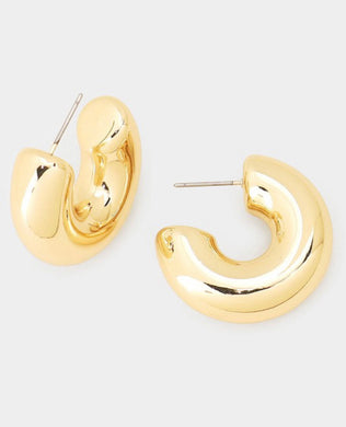 Gold Huggie Hoops