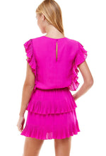 Load image into Gallery viewer, TCEC magenta ruffle dress