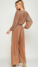 Load image into Gallery viewer, Metallic Jumpsuit: Available in Champagne or Gold