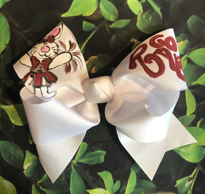 Hand Painted ‘Go Rabs’ Bow