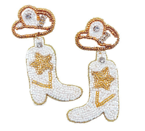 Treasure Jewels Inc. - Gold Star Boot Earrings