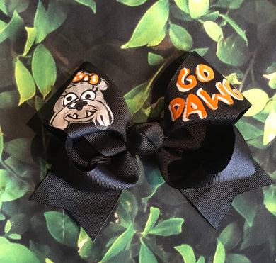 Hand Painted ‘Go Dawgs’ Bow