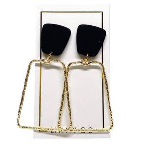Linny Co Kaelyn Black Earring