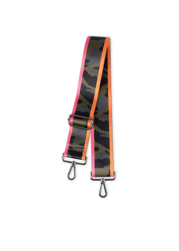 Haute Shore Green Camo/Pink/Orange Handbag Strap