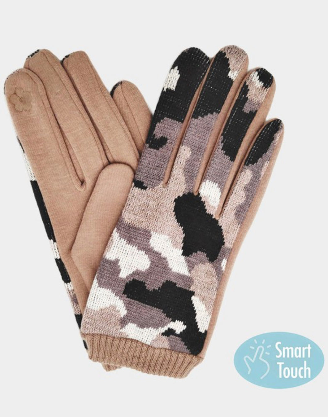Camo Pattern Smart Gloves